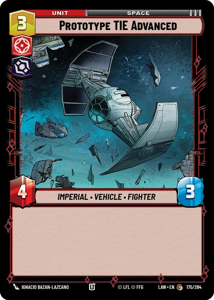 Prototype TIE Advanced (175/264) (175/264) [A Lawless Time]