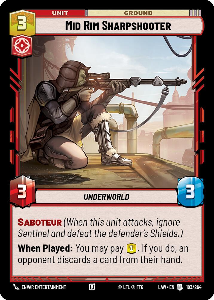 Mid Rim Sharpshooter (193/264) (193/264) [A Lawless Time]