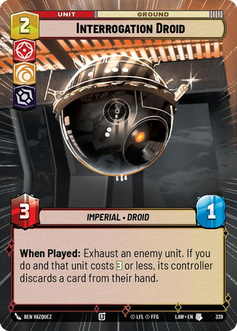 Interrogation Droid (339) (Hyperspace) (339) [A Lawless Time]