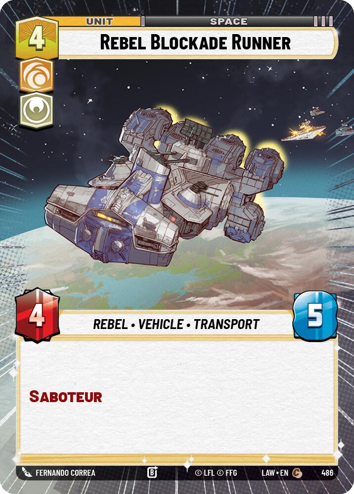 Rebel Blockade Runner (486) (Hyperspace) (486) [A Lawless Time]