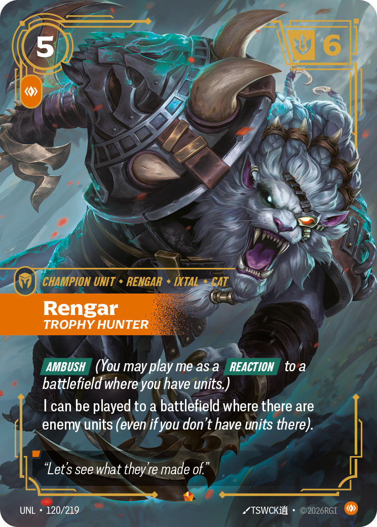 Rengar - Trophy Hunter - 120 - [UNL]