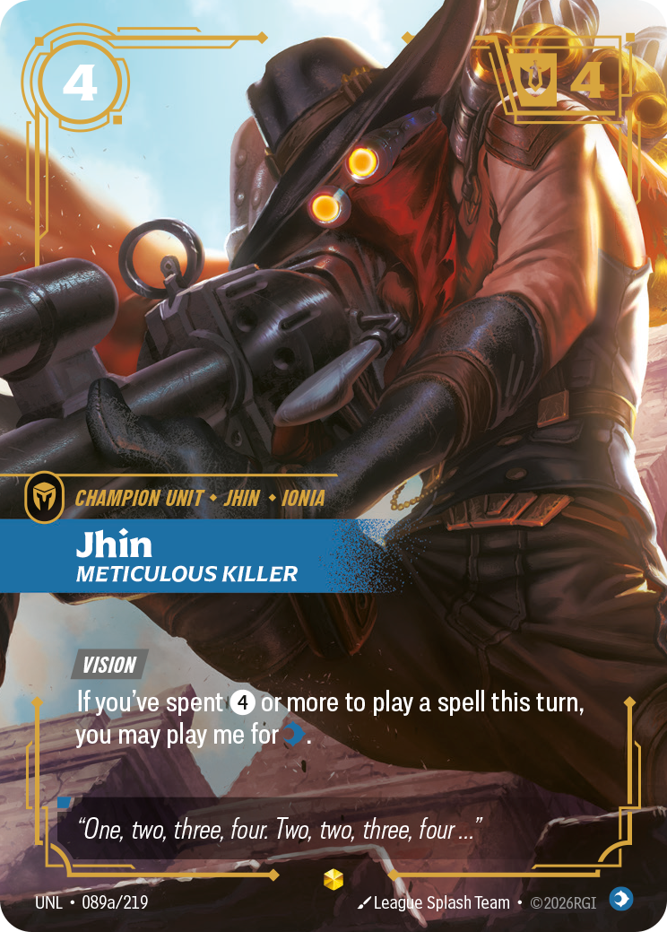 Jhin - Meticulous Killer (Alternate Art) - 89 - [UNL]