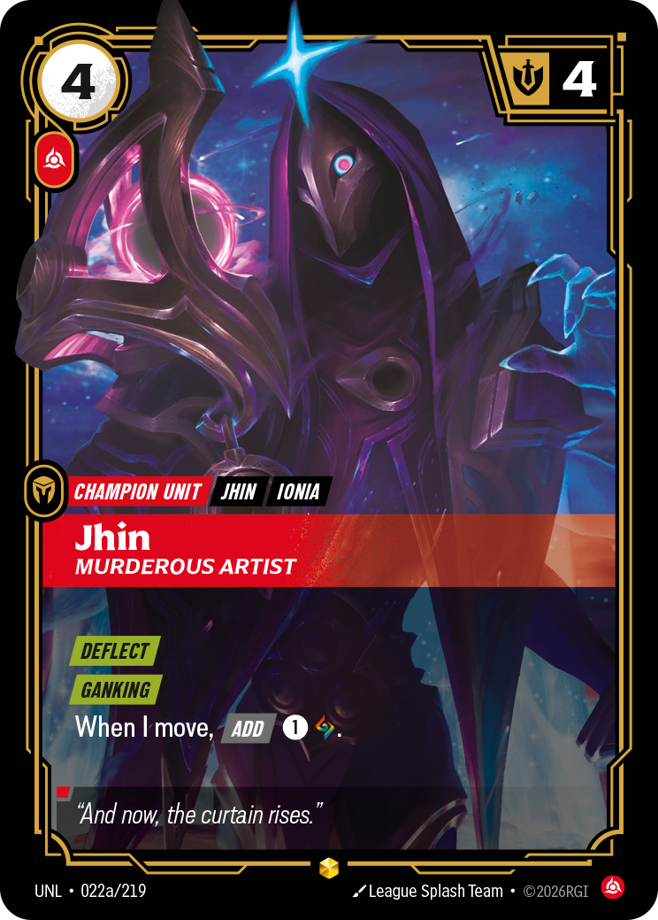 Jhin - Murderous Artist (Alternate Art) - 22 - [UNL]