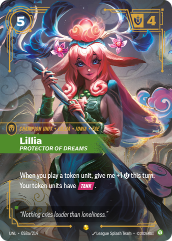 Lillia - Protector of Dreams (Alternate Art) - 58 - [UNL]