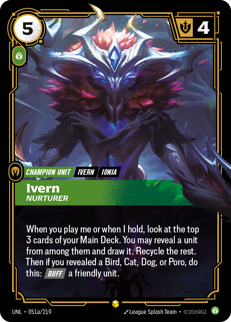 Ivern - Nurturer (Alternate Art) - 51 - [UNL]