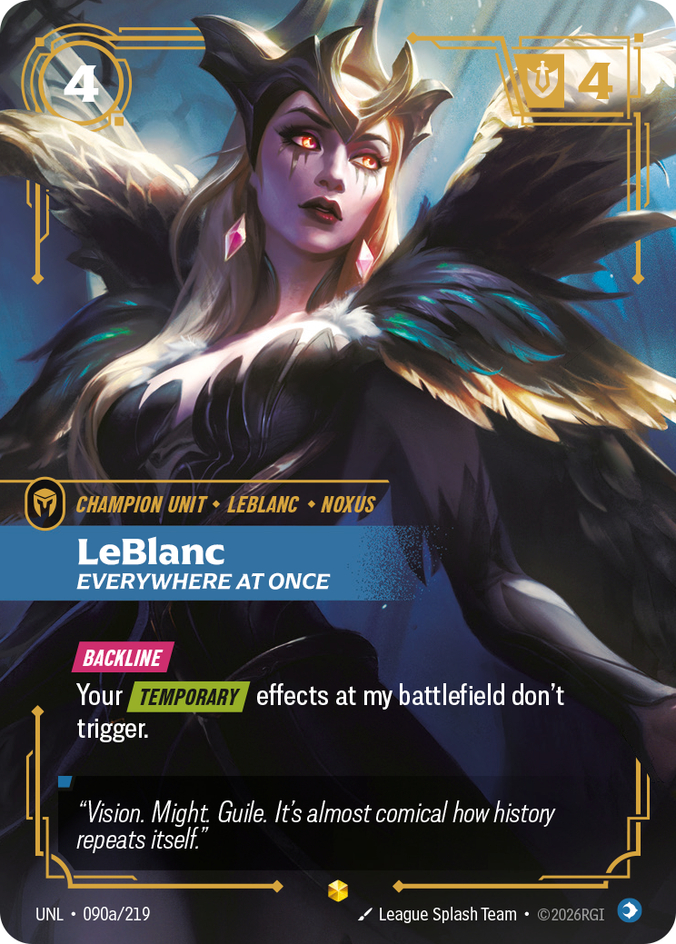LeBlanc - Everywhere At Once (Alternate Art) - 90 - [UNL]