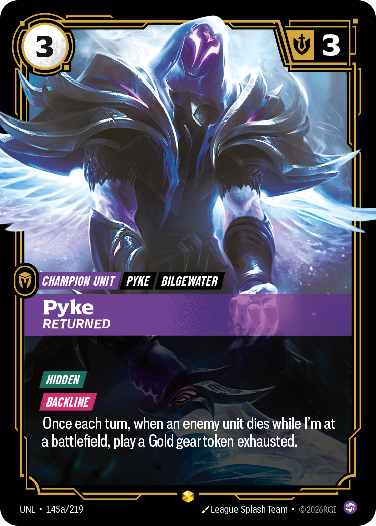 Pyke - Returned (Alternate Art) - 145 - [UNL]