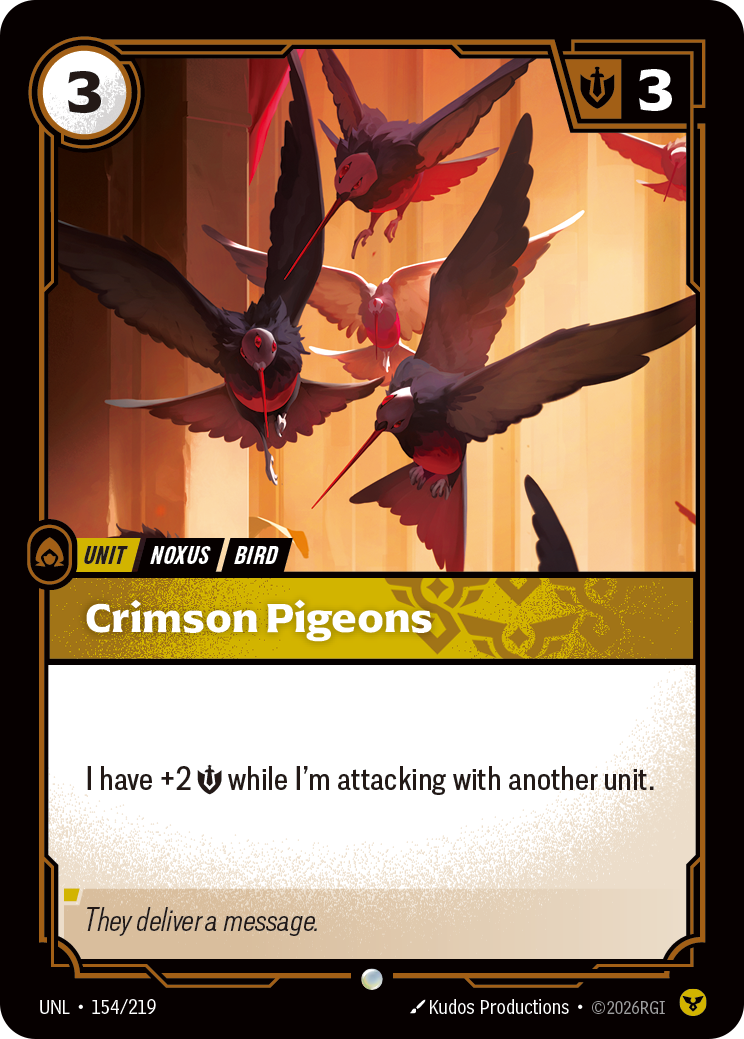 Crimson Pigeons - 154 - [UNL]