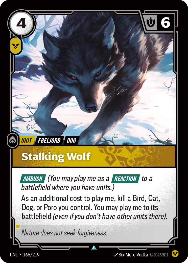 Stalking Wolf - 166 - [UNL]