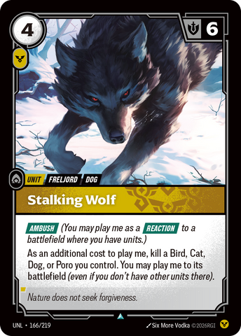 Stalking Wolf - 166 - [UNL]