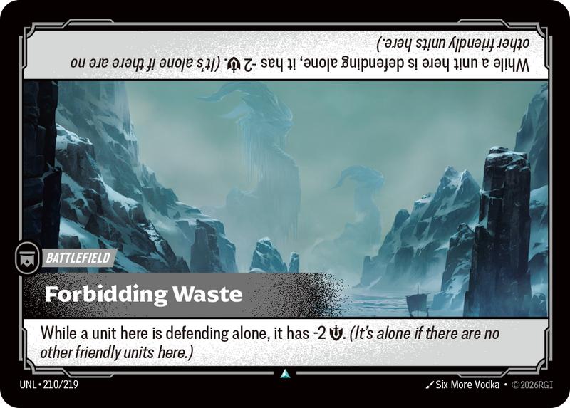 Forbidding Waste - 210 - [UNL]