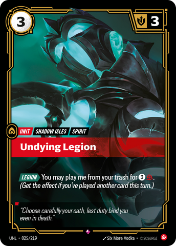 Undying Legion - 25 - [UNL]