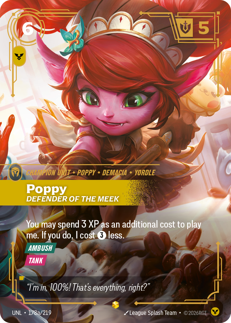 Poppy - Defender of the Meek (Alternate Art) - 178 - [UNL]