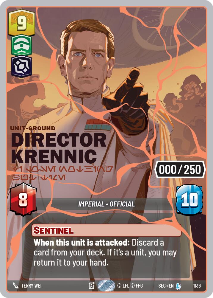 Director Krennic - I Lose Nothing But Time (1136) (Serialized) (Rose Gold) (1136) [Secrets of Power]