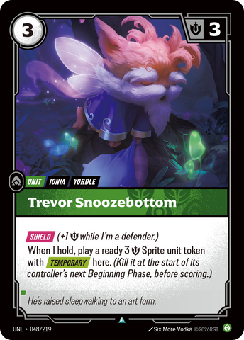 Trevor Snoozebottom - 48 - [UNL]