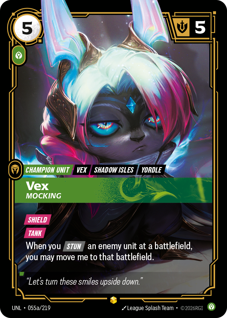 Vex - Mocking (Alternate Art) - 55 - [UNL]