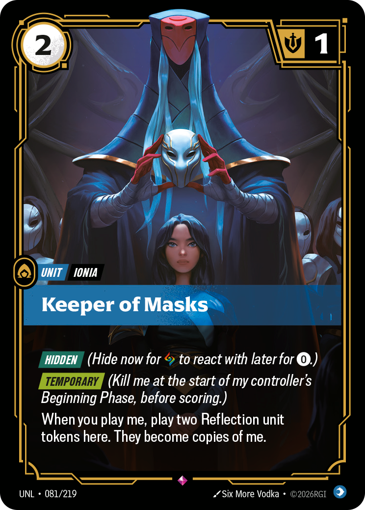Keeper of Masks - 81 - [UNL]