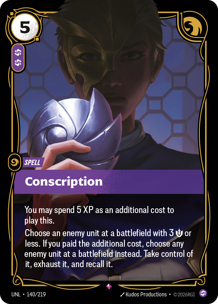 Conscription - 140 - [UNL]