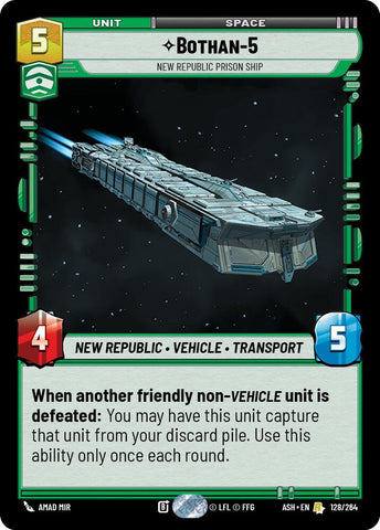 Bothan-5 - New Republic Prison Ship (128/264) (128/264) [Ashes of the Empire]