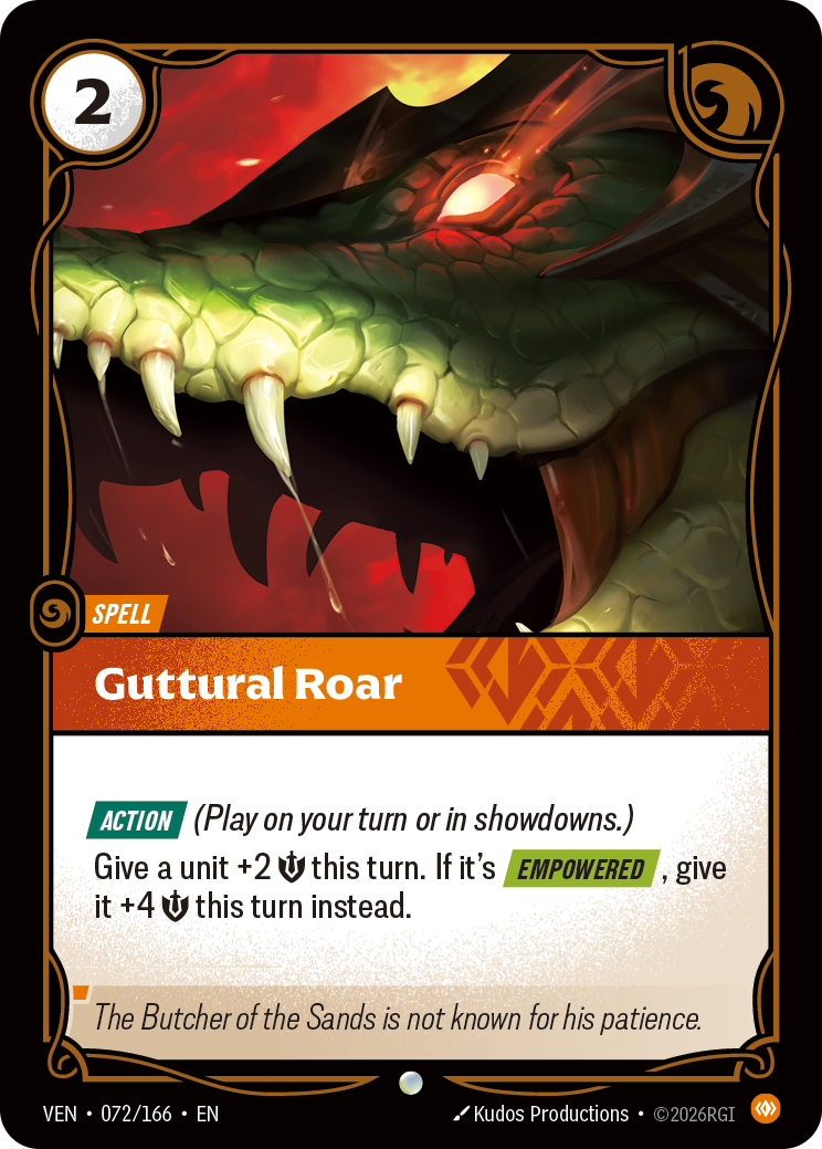 Guttural Roar - 72 - [VEN]