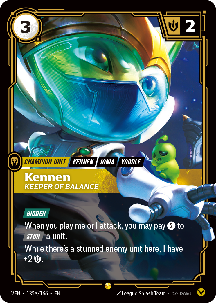 Kennen, Keeper of Balance (Alternate Art) - 135a - [VEN]