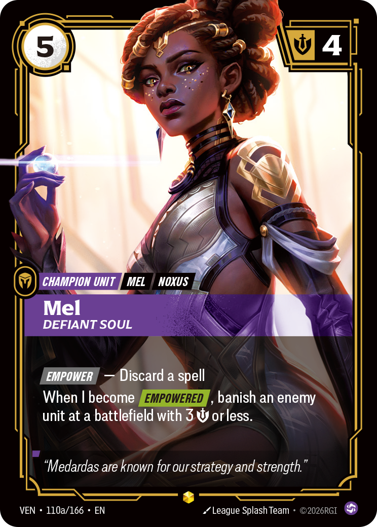 Mel, Defiant Soul (Alternate Art) - 110a - [VEN]
