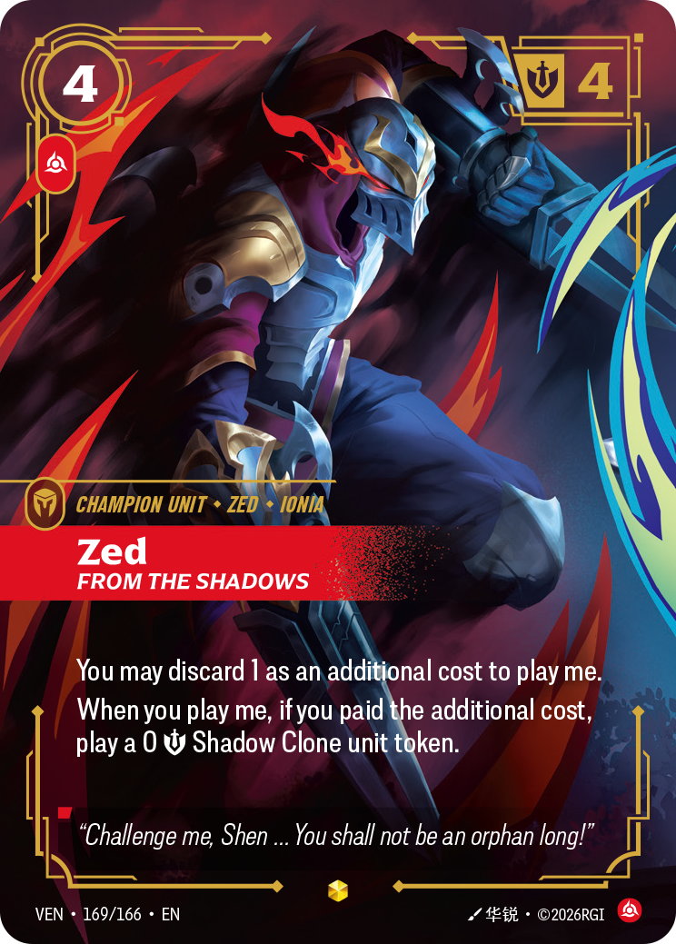 Zed, From the Shadows (Overnumbered) - 169 - [VEN]