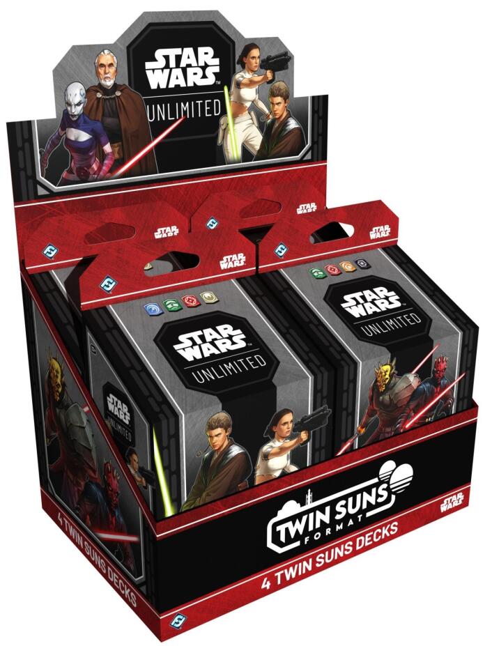 Star Wars Unlimited - Twin Suns Deck Display (4 Decks Per Display)