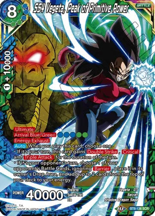 SS4 Vegeta, Peak of Primitive Power [BT8-136]