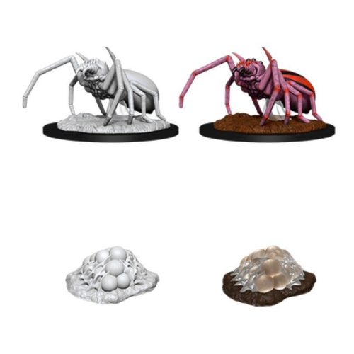 D&D Mini Giant Spider & Egg Clutch