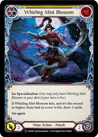 Whirling Mist Blossom (Rainbow Foil) [CRU074-RF] Unlimited Rainbow Foil