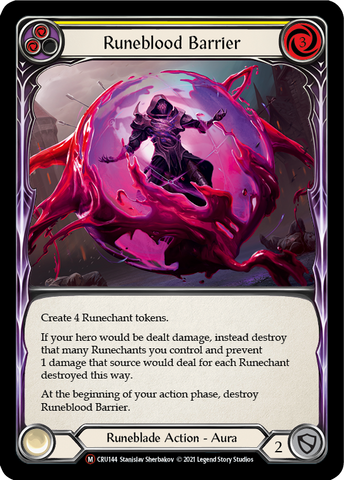 Runeblood Barrier (Rainbow Foil) [CRU144-RF] Unlimited Rainbow Foil