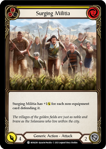 Surging Militia (Yellow) [MON288] 1st Edition Normal