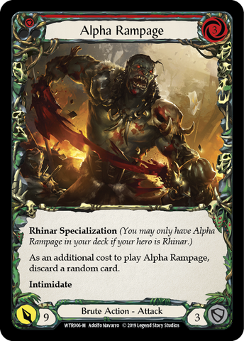 Alpha Rampage [WTR006-M] Alpha Print Normal