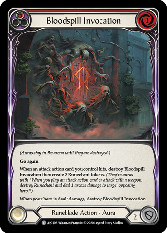 Bloodspill Invocation (Red) [ARC106] Unlimited Edition Normal