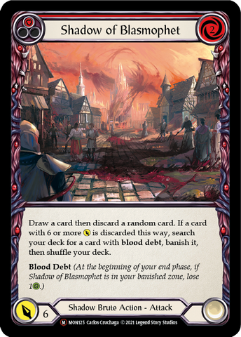 Shadow of Blasmophet (Rainbow Foil) [U-MON125-RF] Unlimited Edition Rainbow Foil
