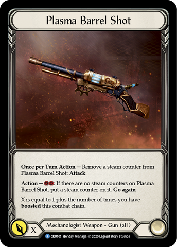 Plasma Barrel Shot [CRU101] 1st Edition Cold Foil