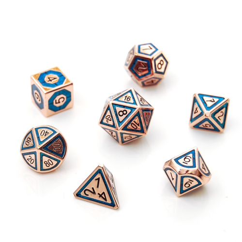 Dice Hoard Regular Metal Set 48 (Blue/Gold)