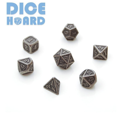 Dice Hoard Metal Mini Set 07 (Gun Metal Grey)