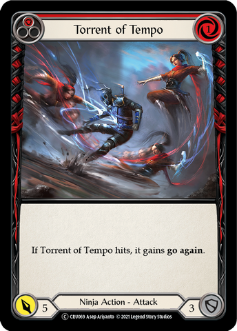 Flying Kick (Red) (Rainbow Foil) [CRU069-RF] Unlimited Rainbow Foil