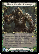 Harmonized Kodachi // Rhinar, Reckless Rampage [WTR078-T // WTR001-T] Alpha Print Normal