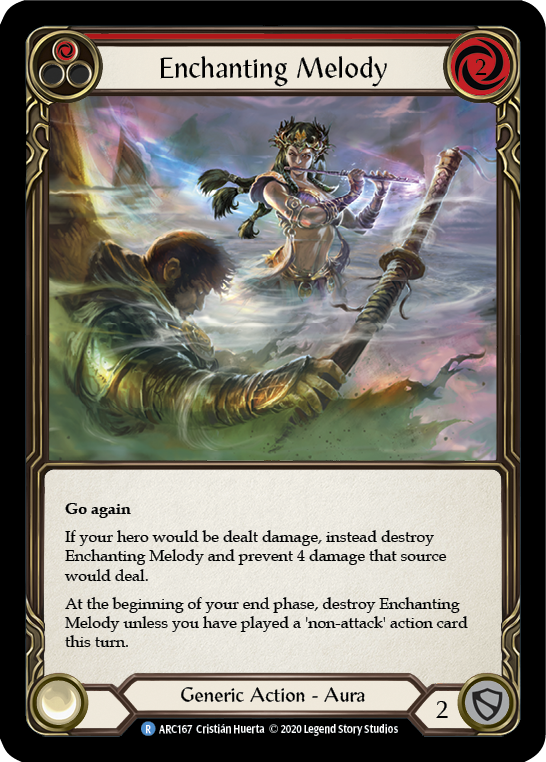 Enchanting Melody (Red) [ARC167] Unlimited Edition Rainbow Foil