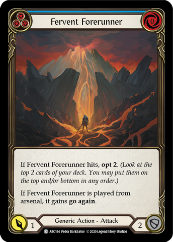 Fervent Forerunner (Blue) [ARC184] Unlimited Edition Rainbow Foil