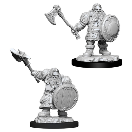 D&D Mini Male Dwarf Fighter