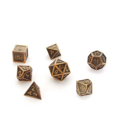 Dice Hoard Regular Metal Set 13 (faux Gold)