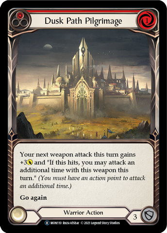 Dusk Path Pilgrimage (Red) (Rainbow Foil) [U-MON110-RF] Unlimited Edition Rainbow Foil