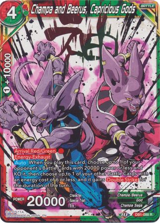 Champa and Beerus, Capricious Gods (Alternate Art) [DB1-088]