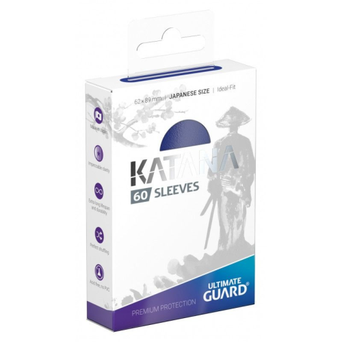 UG Katana Sleeves Blue - Japanese Size (60 Sleeves)