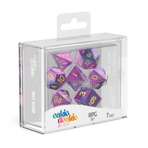 Oakie Doakie Dice RPG set Amethyst