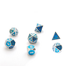 Dice Hoard Metal Premium Set 04 (Blue/Silver)